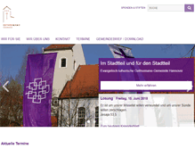 Tablet Screenshot of gethsemane-kirche.de